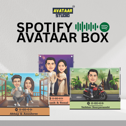 Spotify Avataar Box – Personalized Caricature with Your Favorite Song