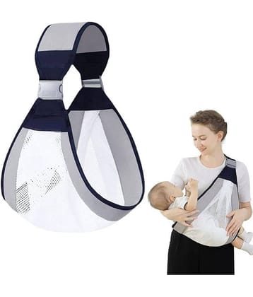 HINGOL  Baby Carrier Newborn to Toddler, Ergonomic 3D Mesh Baby Wraps Carrier, Adjustable Baby Sling, Lightweight Breathable Baby Carrier warp with  thick