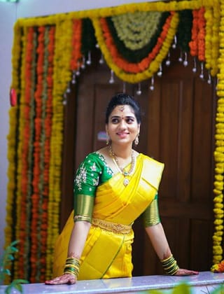 Classical Yellow Colored Festive Wear Soft Silk Saree