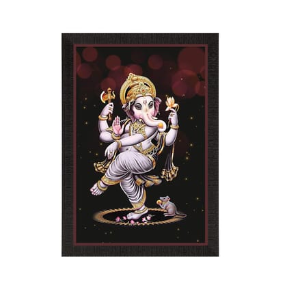 Lord Ganesha Satin Matt Texture UV Art Painting
