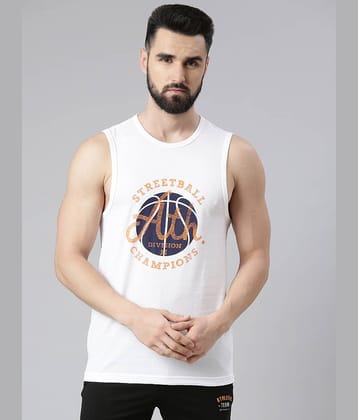 Force NXT Pack of 1 Cotton Blend Regular Fit Men's T-Shirt ( White )