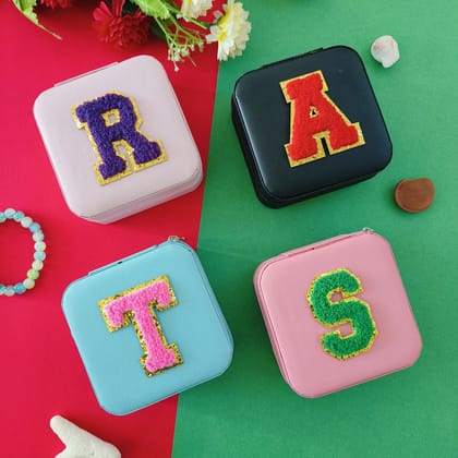 Jewellery Box Personalised with Alphabet Monogram | Customised Jewellery Box with Alphabet (1pc)