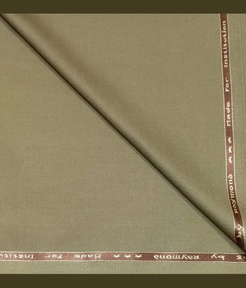 Raymond Khaki Polyester Blend Men's Unstitched Pant Piece ( Pack of 1 )