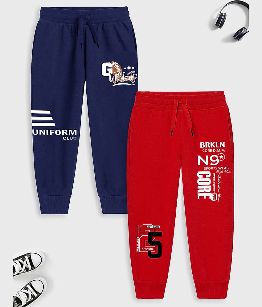 Trampoline Pack of 2 Boys Cotton Blend Trackpant ( Multicolor 3 )