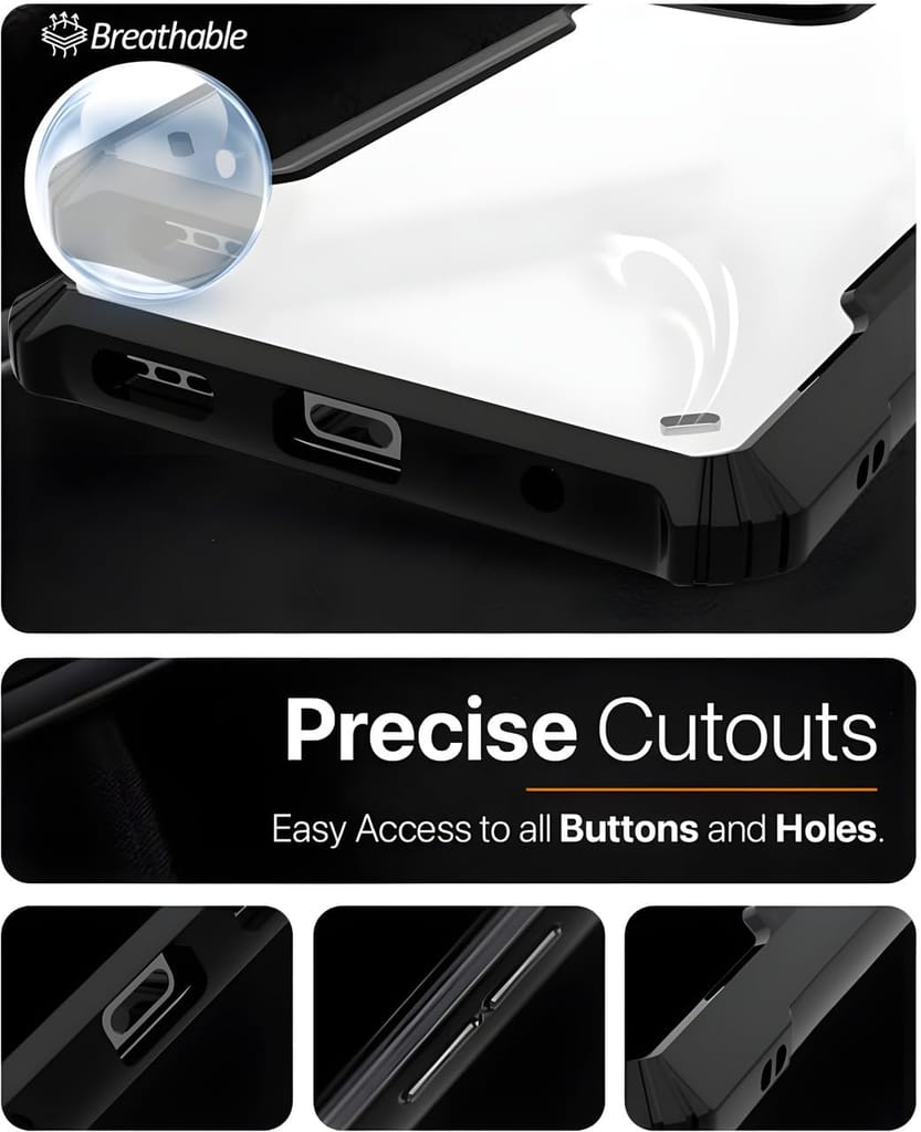 PLUGTECH Slim Shockproof Case | Matte Black Soft | Drop Protection | Precise Cutouts | Premium Mobile Cover for Samsung Galaxy M54 5G, Samsung Galaxy F54 5G