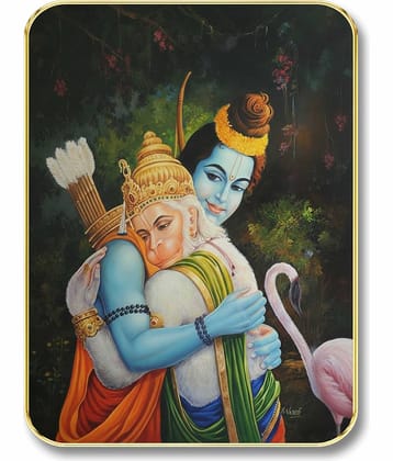 Livin'luxe Lord Ram Hanuman MDF Wall Art with Table Top Stand