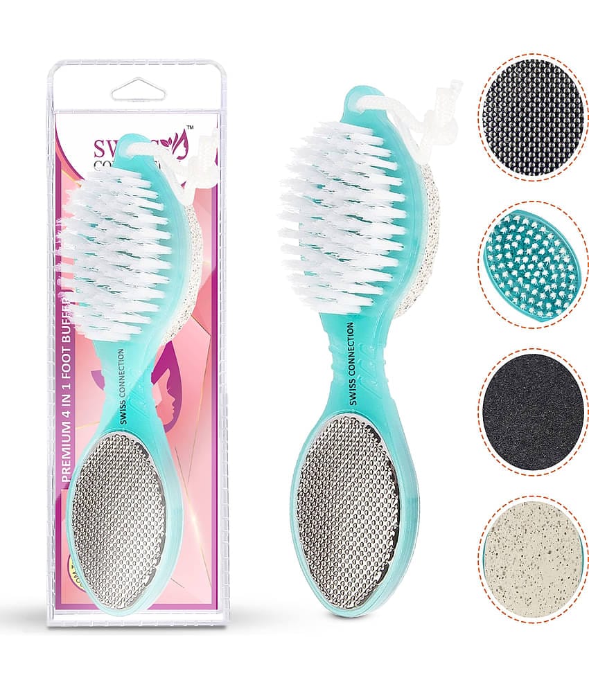 Swiss connection 4 in 1 foot care buffer pumice stone reusable multi -  purpose