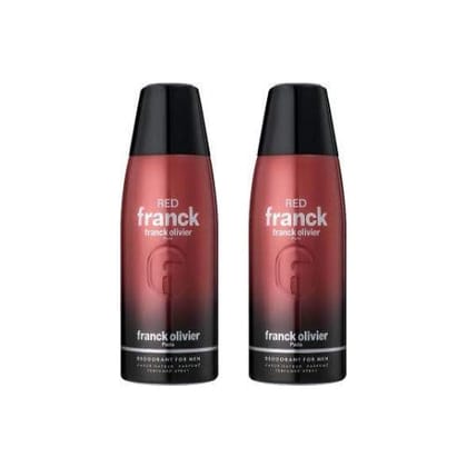 Frank Olivier Red Franck Deodorant For Men 250ML-Pack of 2