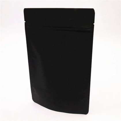 Matte Black Standup Pouches  85x360x30x30 MM  500G Capacity 1000 pieces