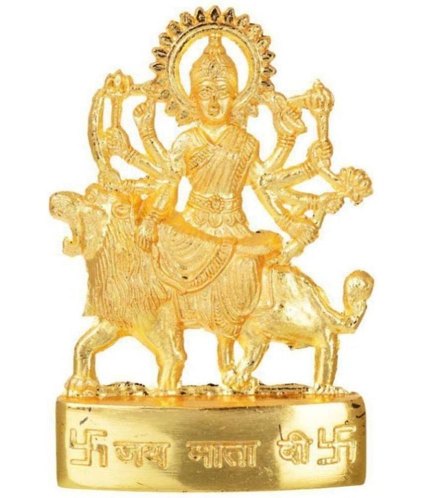 DvR ClicK - Brass Goddess Durga 15 cm Idol