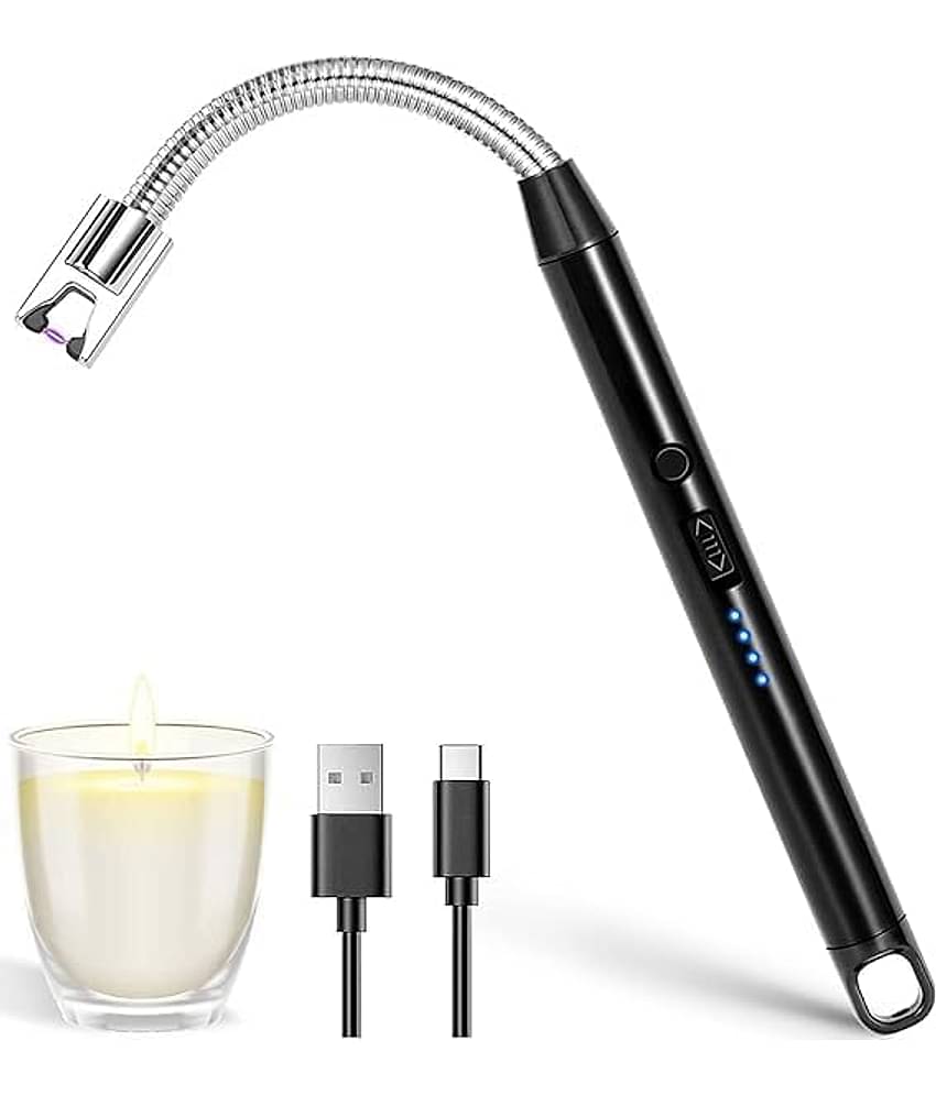 Shopeleven Black Stainless Steel Cigarette Lighter ( Pack of 1 )