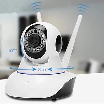 SMARTCAM V380 Pro HD 1080P Wi-Fi Smart Dual Wave Receiver Wireless IP CCTV Security Camera with 2 Way Audio, Night Vision