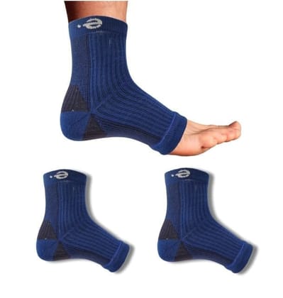 3_Pair Set Unisex Casual Cotton Printed Ankle Length Support Socks (Multicolor)-PID63412