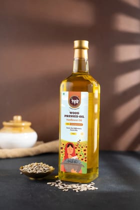 HPK Agro and Foods Sunflower Oil 1L – Pure Cold Pressed Cooking Oil