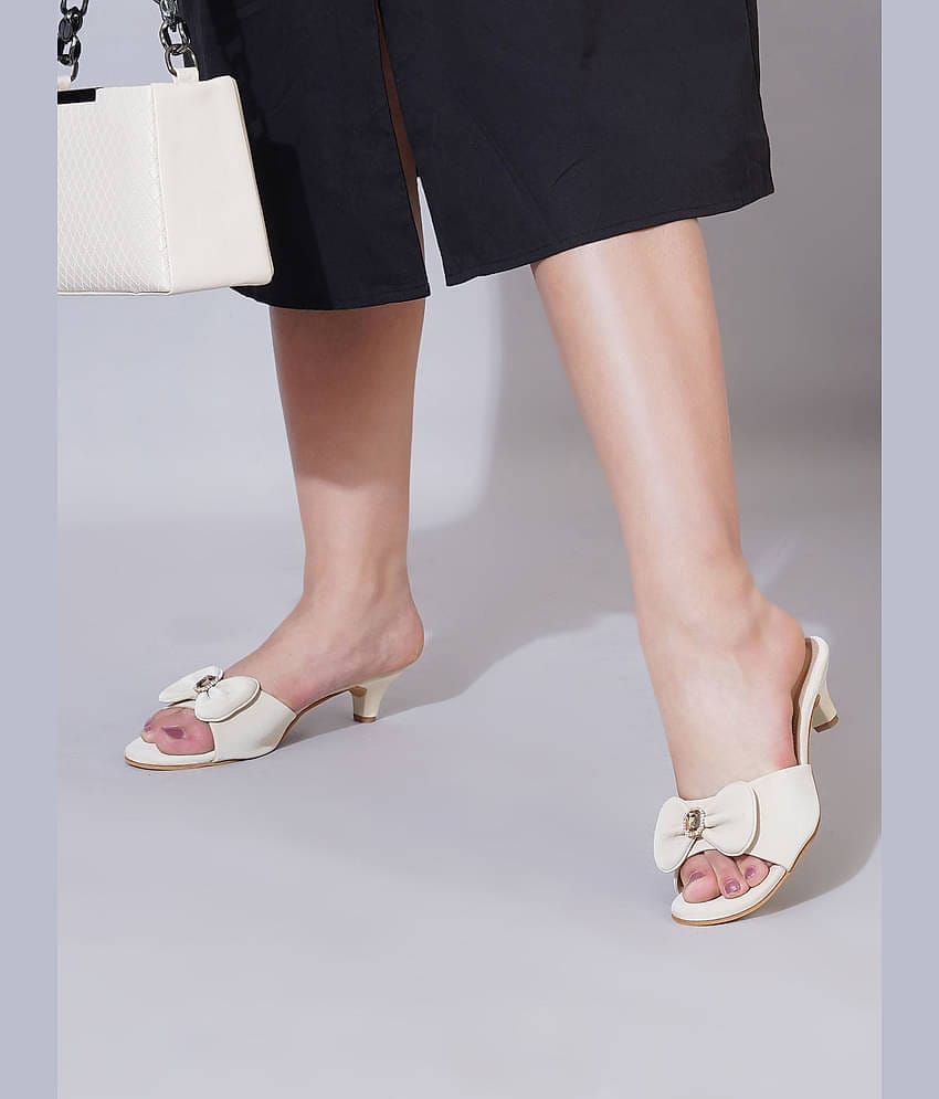 Stylestry Cream Women's Sandal Heels