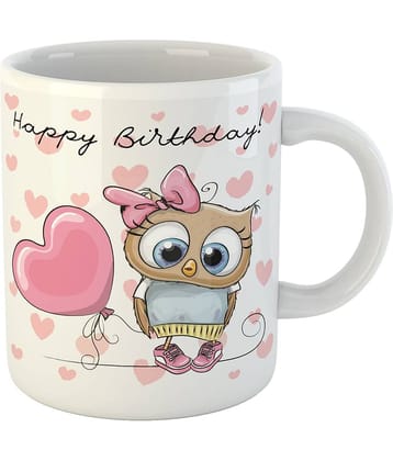 Keviv - Multi Color Ceramic Coffee Mug ( Pack of 1 )