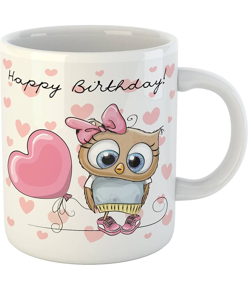 Keviv - Multi Color Ceramic Coffee Mug ( Pack of 1 )