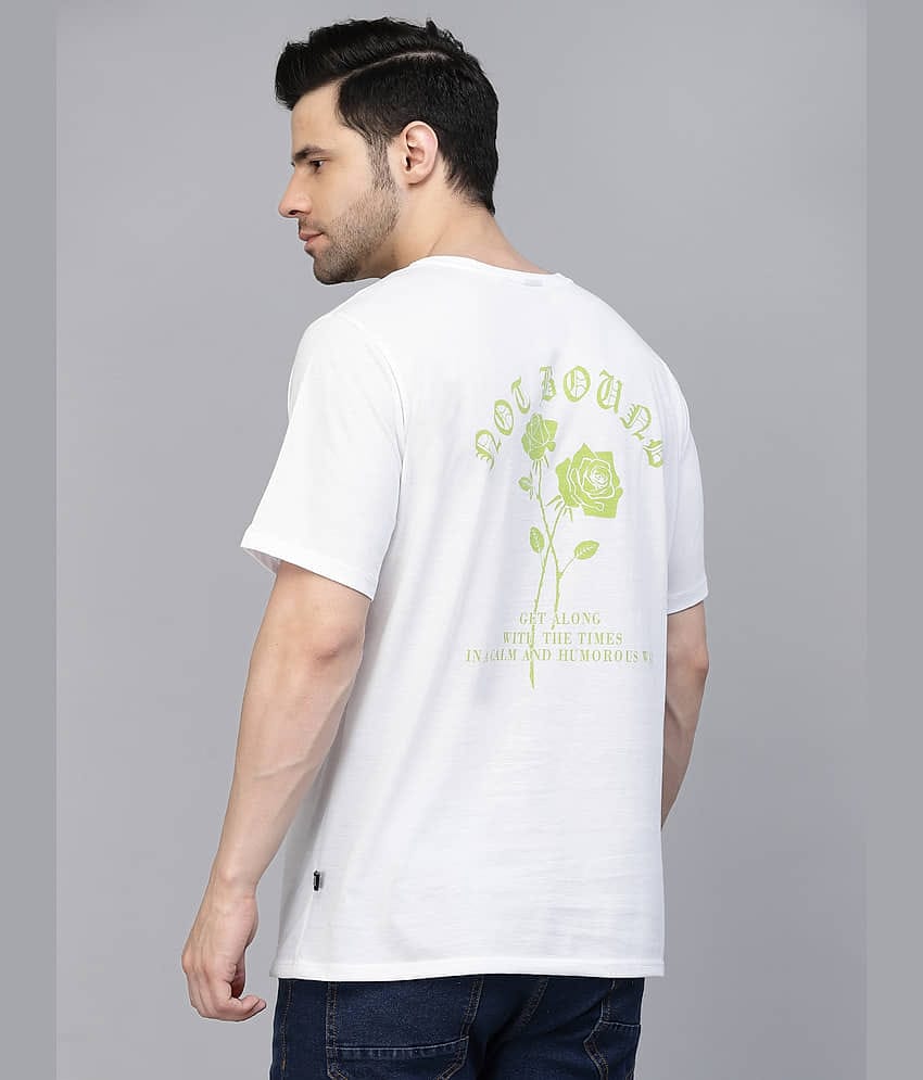 Rigo Pack of 1 Cotton Oversized Fit Men's T-Shirt ( Lavender )