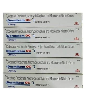 DERMIKEM OC CREAM ( PACK OF 5) Day Cream Day Cream 75 gm Pack of 5