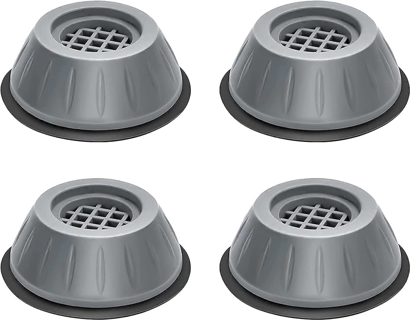 Reznor Anti Vibration Pads for Washing Machine, 4 pcs Shock Washing Machine Non Slip Base Foot Pads, Noise Cancelling Mat for Washer and Dryer Machine