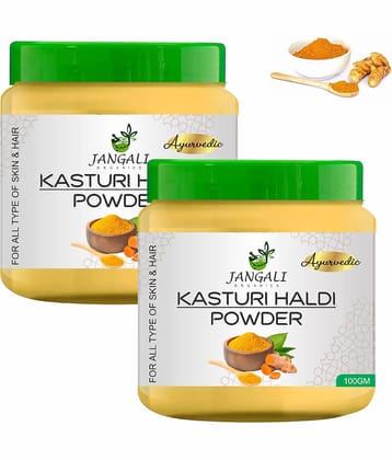PURE Jangali ORGANICS Wild Turmeric Face Pack Powder / Kasturi Manjal / Haldi 200G