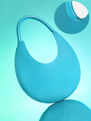 The Lucida Hobo Bag - Ocean Blue-Handbag
