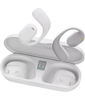 VEhop JS270 OWS OPEN EAR Bluetooth True Wireless (TWS) On Ear 30 Hours Playback Fast charging,Powerfull bass IPX4(Splash & Sweat Proof) White