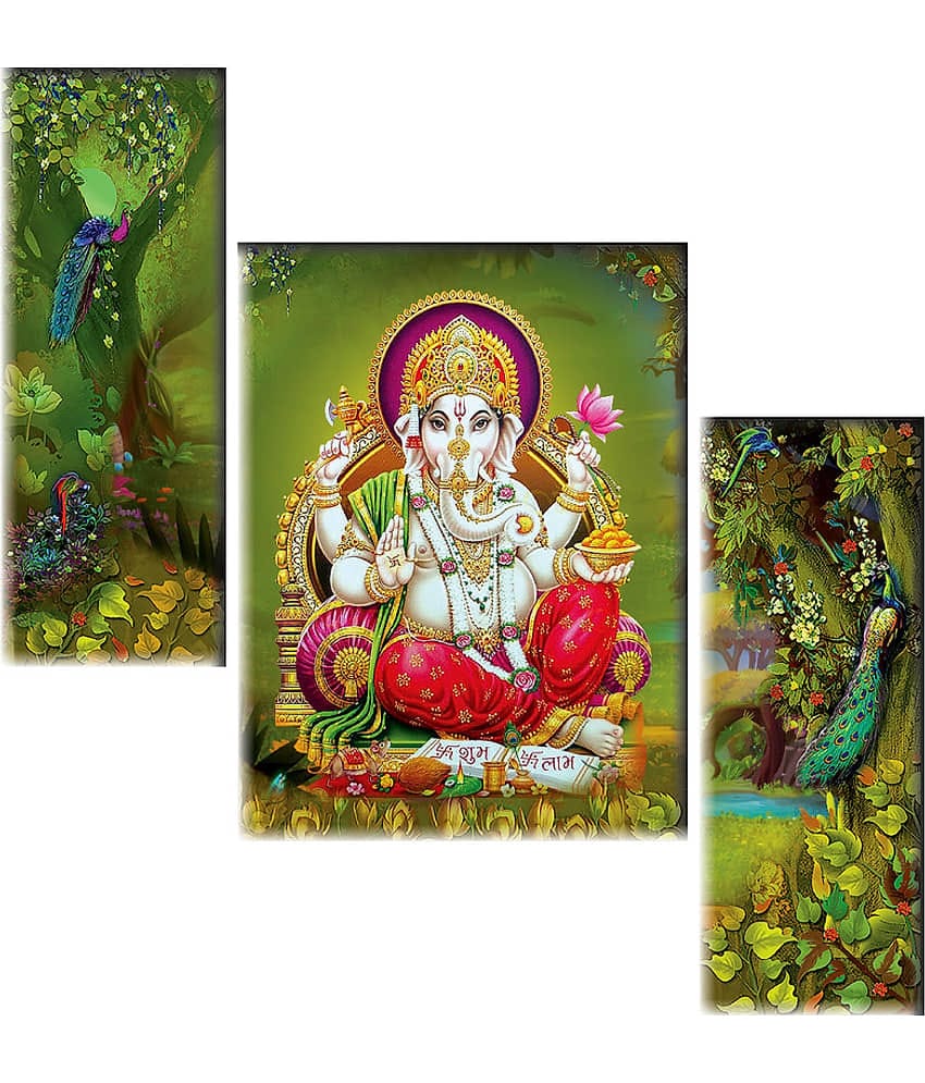 Saf Ganesha modern art MDF Painting Without Frame