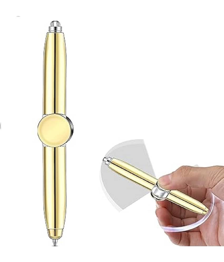 RAMDEV ENTERPRISE  Spinning Pen Multi Functional Help Stress Reducer Help Thinking Ballpoint Pen Anti Stress Anxiety Gift Pen for Business Adults Students Kids(Pack of 1) Multicolor