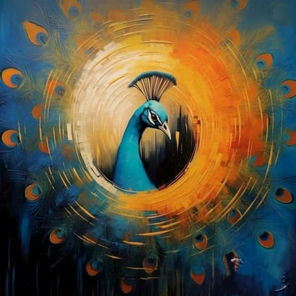 Peacock Canvas Wallart