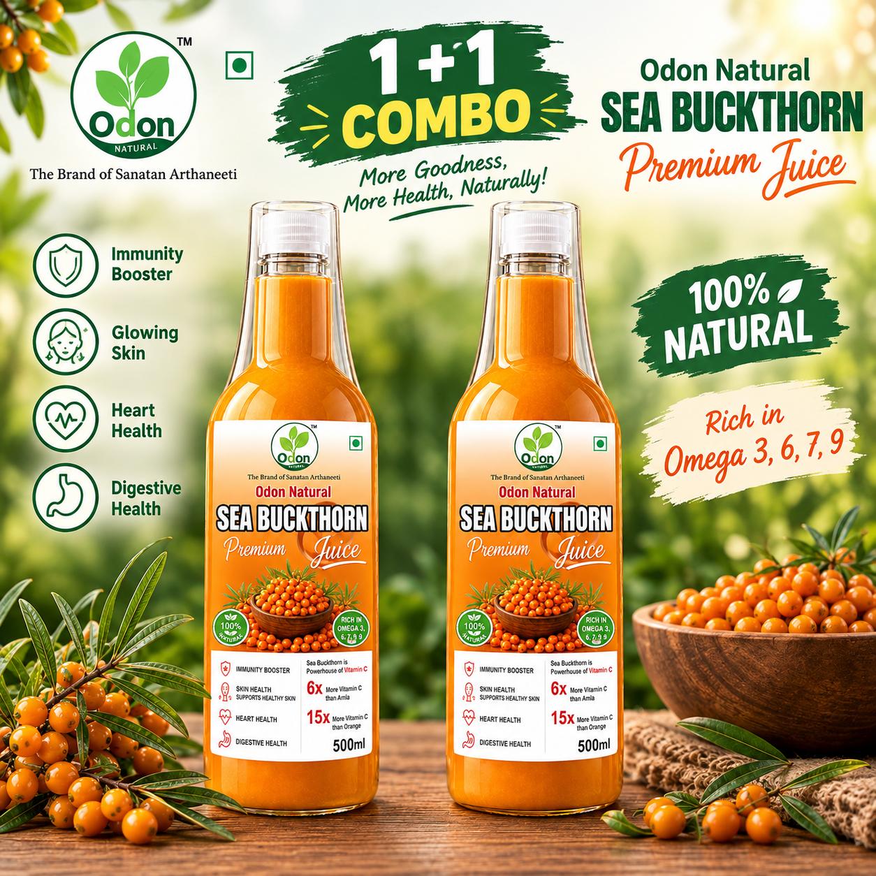 Odon Natural 100% Natural Sea Buckthorn Premium Juice