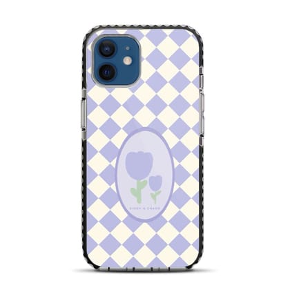 Checkered Bloom iPhone 12 Stride Phone Case-Stride