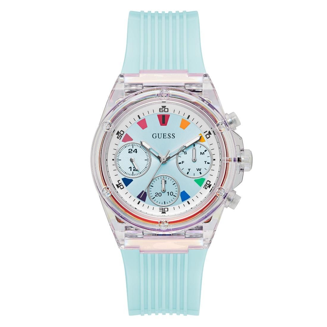 Guess Women 39 mm Blue Dial Analog Watch- GW0438L8-Blue