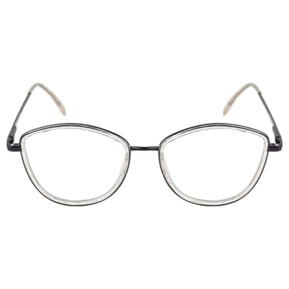 TERRY & CO Zero Power Blue Cut Eyeglasses | Metal Frame | Medium Size | Anti-Reflective, UV Protection, Lightweight | Spring Hinges | Unisex