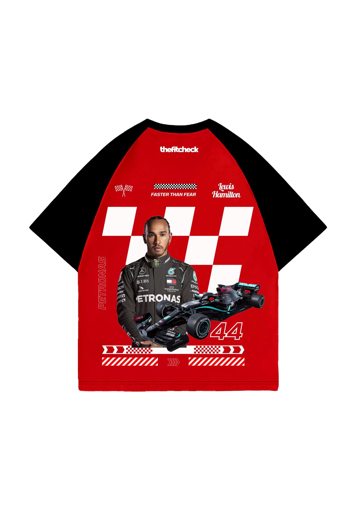 Lewis Hamilton Raglan Oversized T-shirt-XS