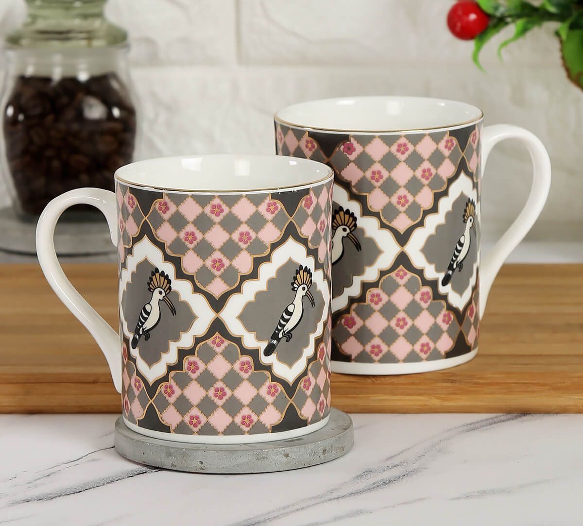 India Circus Cacatua Galerita'S Realm Coffee Mug Set Of 2