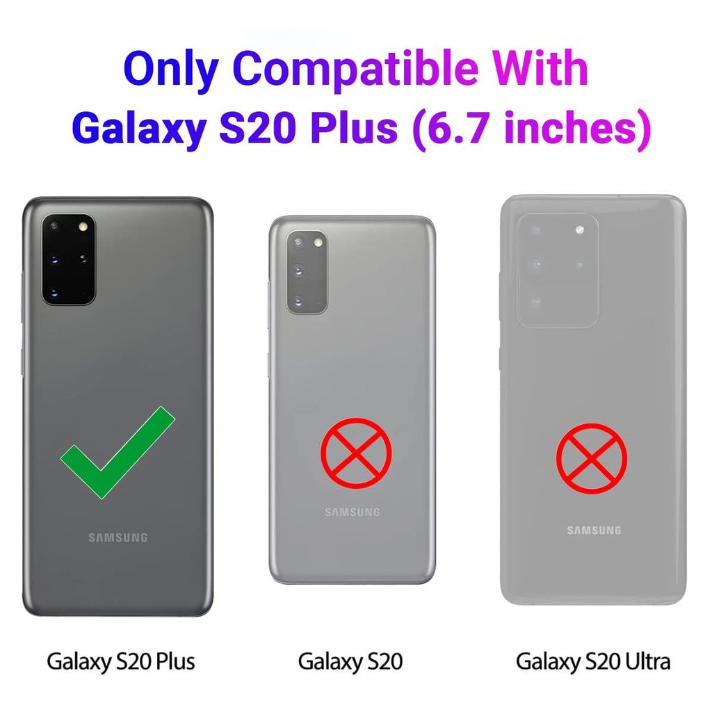 LIRAMARK Liquid Silicone Soft Back Cover Case for Samsung Galaxy S20 Plus / S20 Plus 5G