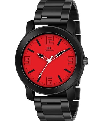 IIK COLLECTION - Black Stainless Steel Analog Men's Watch