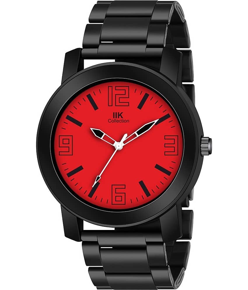 IIK COLLECTION - Black Stainless Steel Analog Men's Watch