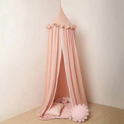 Sweet Spring Muslin Canopy-45x200 cm / Pink