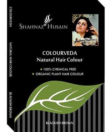 Shahnaz Husain's Vedic Solutions Colourveda Natural Hair Color, 100g - Blackish Brown (Pack of 3)
