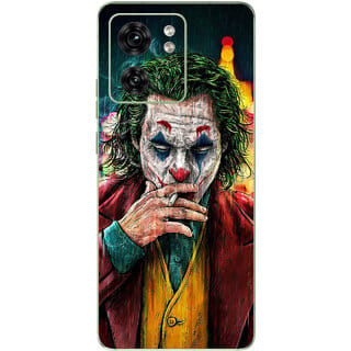 Yug Emporium Motorola Edge 40 The Joker Leather Premium Theme Full Back & Side Coverage (Mobile Back Cover, Multicolor)