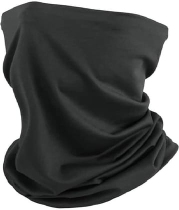 THRIFTKART - Bandana for Men & Women, Sun Protection, Soft, Breathable omes with Cool Lightweight, Windproof, Breathable Material, Fishing Hiking Running Cycling, Black (PACKE 0F 1)