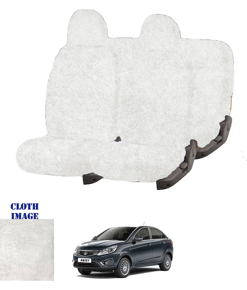 Tata Zest White 5 Seater Car Seat Cover