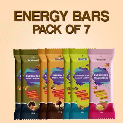 GetmyMettle Energy Bars (Assorted Pack) Pack of 7 GetmyMettle Energy Bars (Assorted Pack) Pack of 7