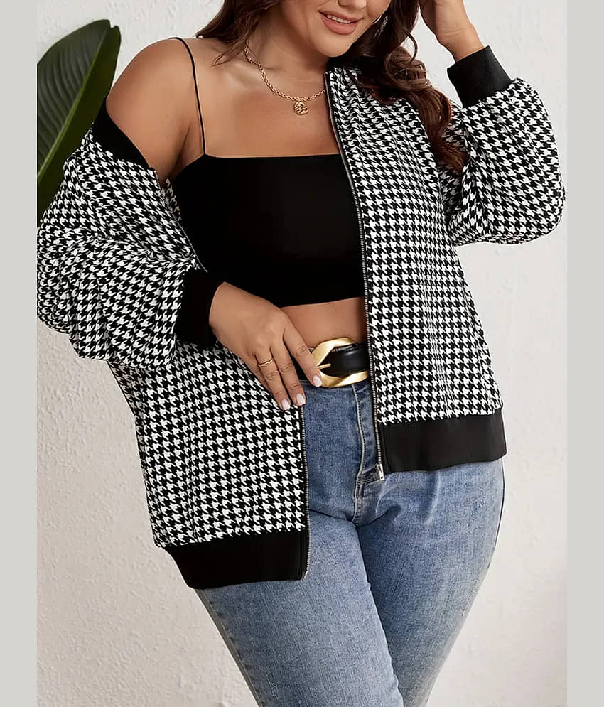 PLUS PARADISE Women Regular Jacket ( Black )