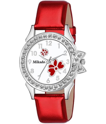 Mikado Leather Round Womens Watch