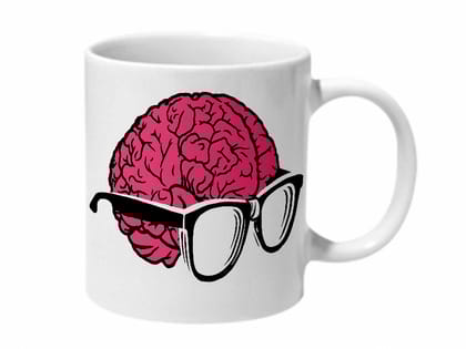 Multicolor Brainy Ceramic Mug