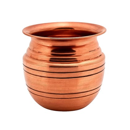 Copper Lota for Pooja � Small (2.25 Inch, 50g) � Pure Copper Handcrafted Kalash/Sombu/Theertha Sembu � Traditional Pooja Pot for Temple, Rituals, Gangajal & Festival Use