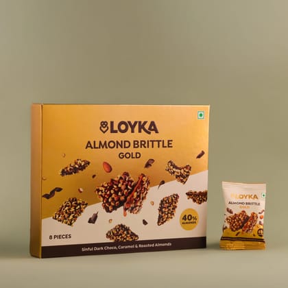 Loyka Almond Brittle (7 Pieces) | Premium Chocolate Coated Almonds | Gift Box Loyka Almond Brittle (7 Pieces) | Premium Chocolate Coated Almonds | Gift Box